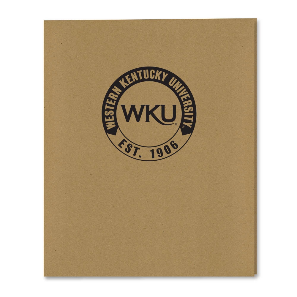 Recycled Emblematic Kraft 2 Pocket Folder, Classic