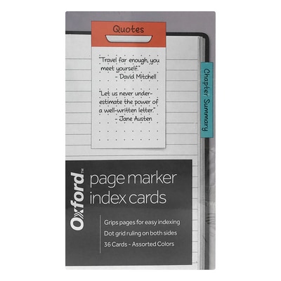 OXFORD INDEX CARD PAGE MARKER