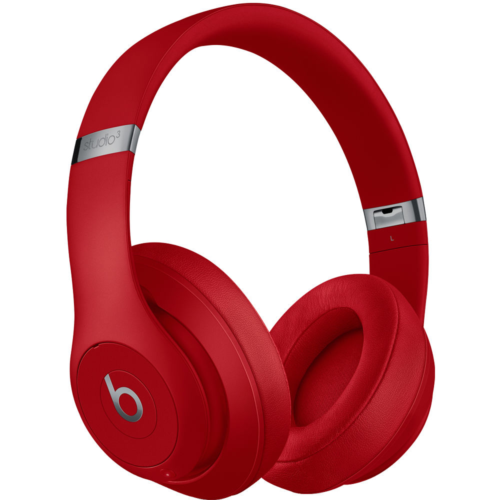 Beats Studio3 Wireless Over‑Ear Headphones - Red