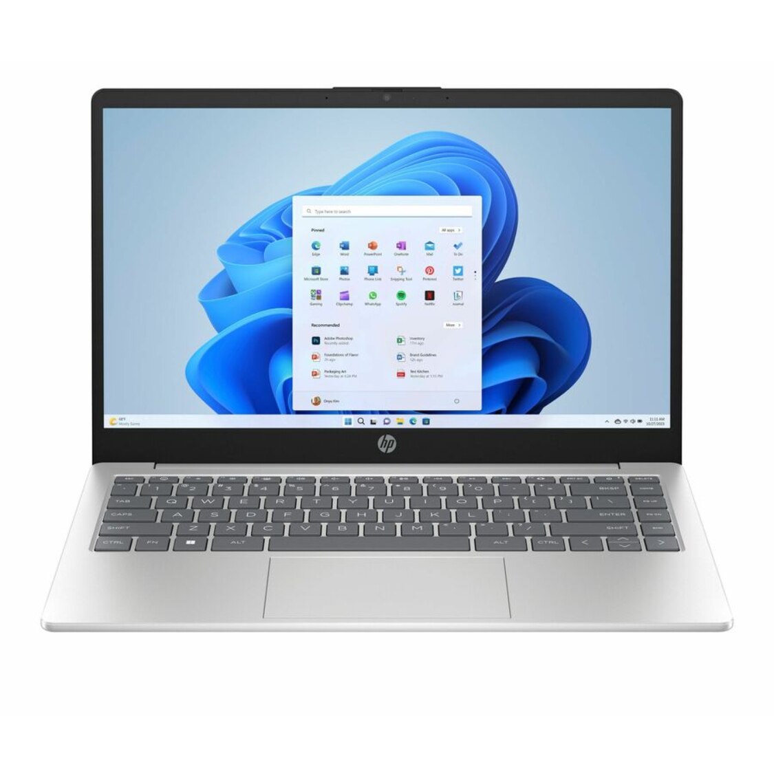 HP 14-em0349nr 14" Notebook DEMO AMD Ryzen 3-7320U 4GB 256GB SSD Windows 11 Home in Natural Silver