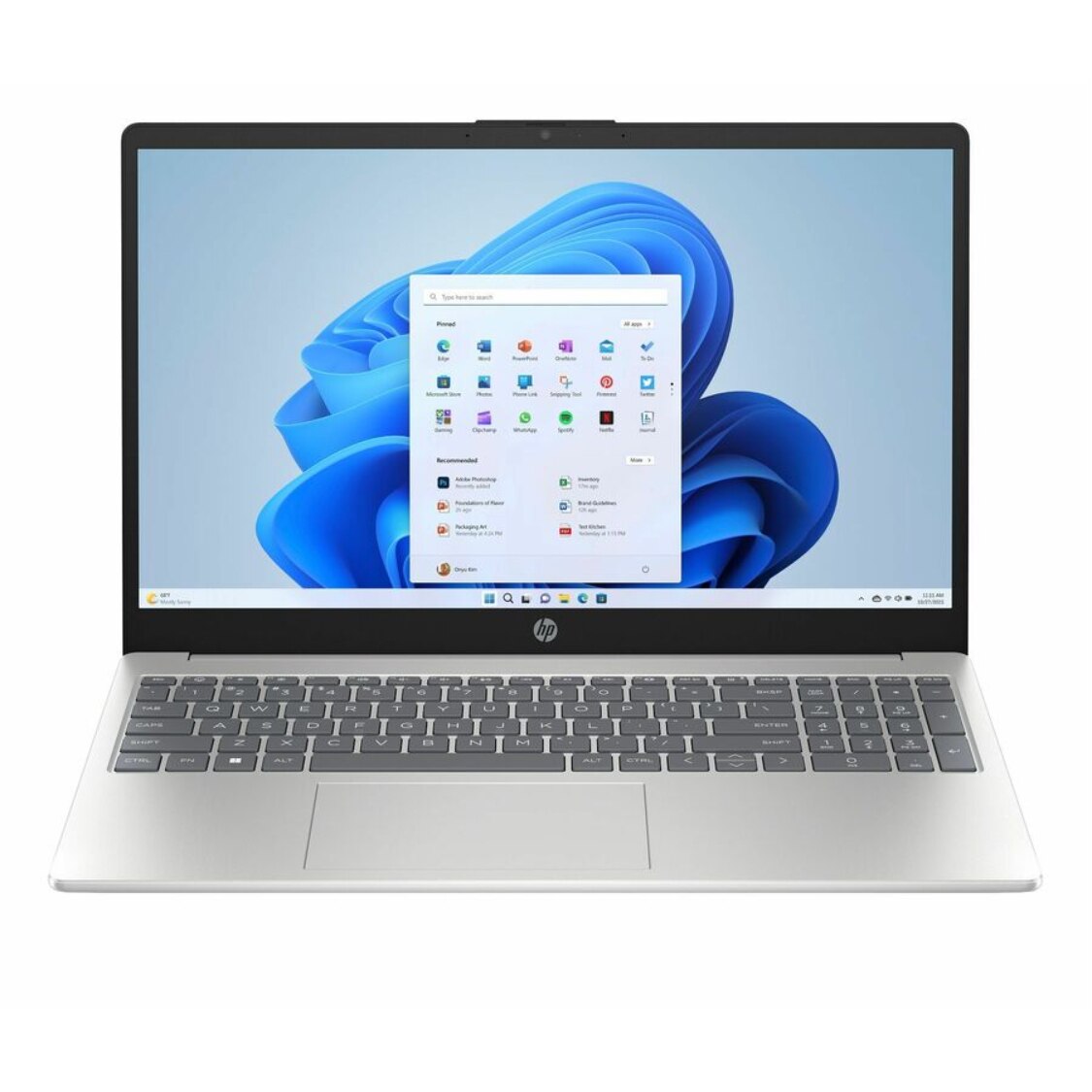 HP 15-fc0869nr 15.6" Touchscreen Notebook DEMO AMD Ryzen 5 7520U 8GB 512GB SSD Windows 11 Home in Natural Silver