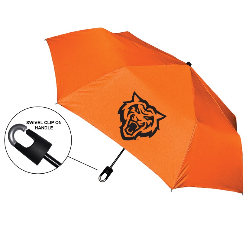 "Storm Clip" Mini Folding Emblematic Solid Umbrella 42" Coverage