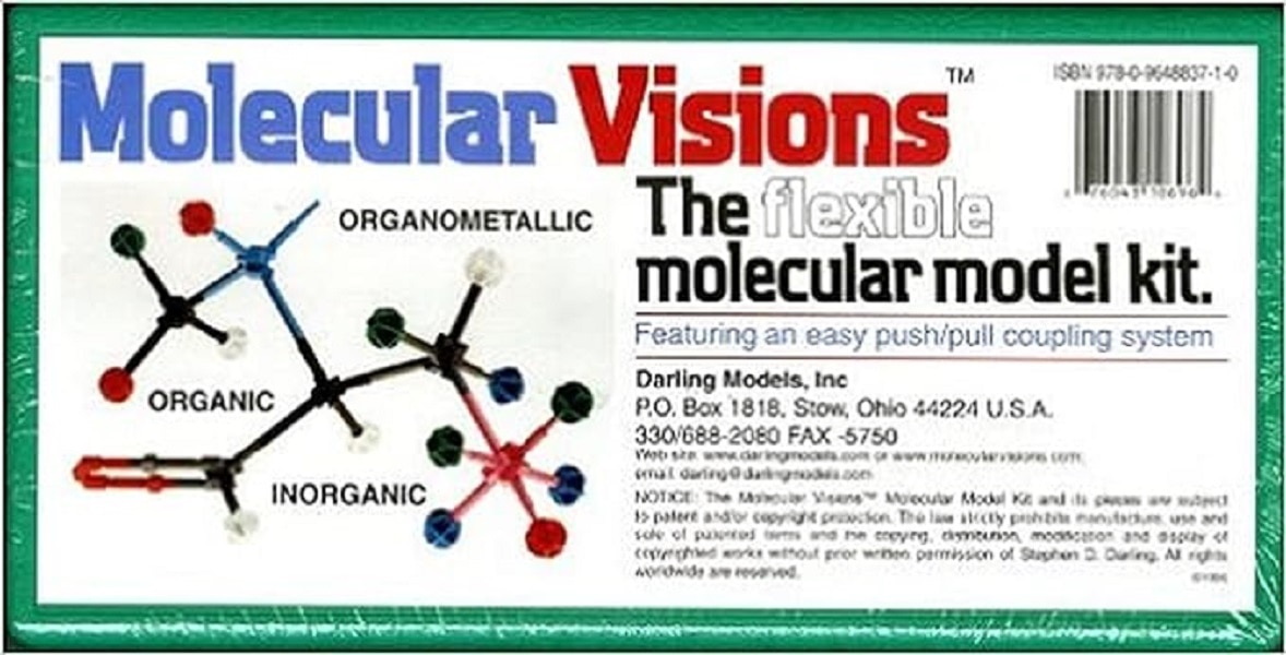 Molecular Visions (Organic  Inorganic  Organometallic) Molecular Model Kit #1 by Darling Models to Accompany Organic Chemistry