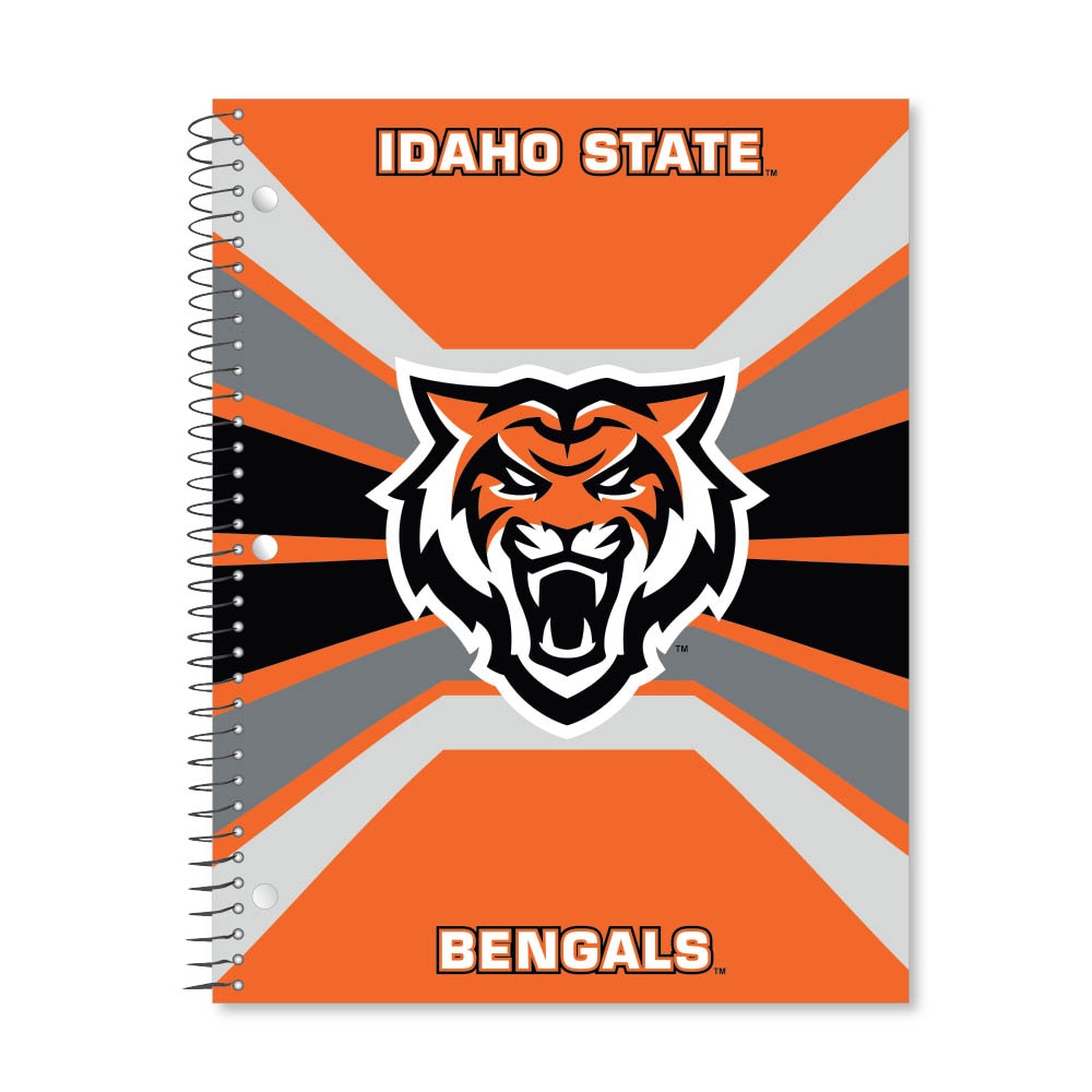 Digi Color Warp 1 Subject 11"x8.5" 70 Count College Ruled Spiral Notebook