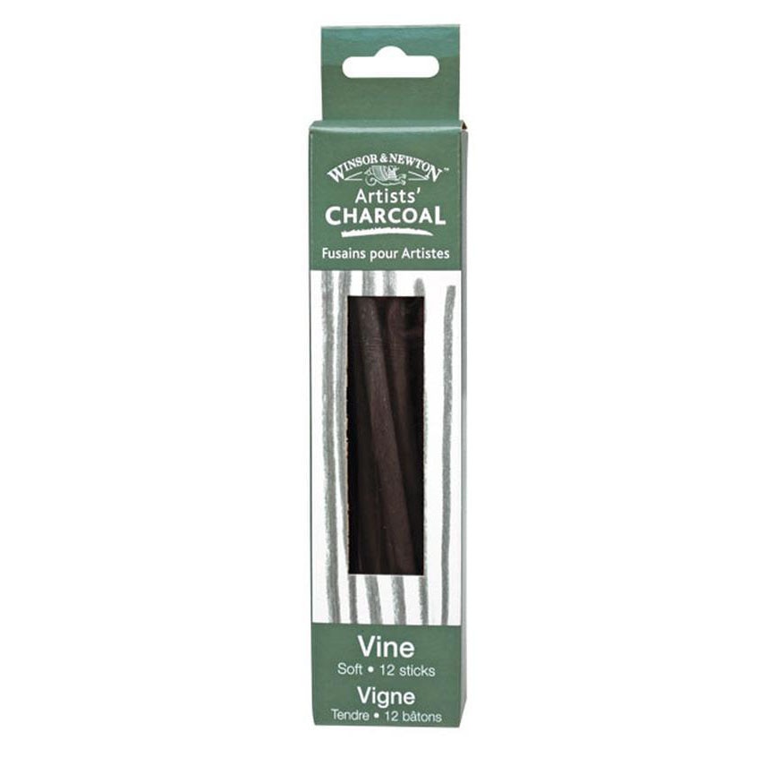 Winsor & Newton Charcoal Sticks, Vine Charcoal, Soft