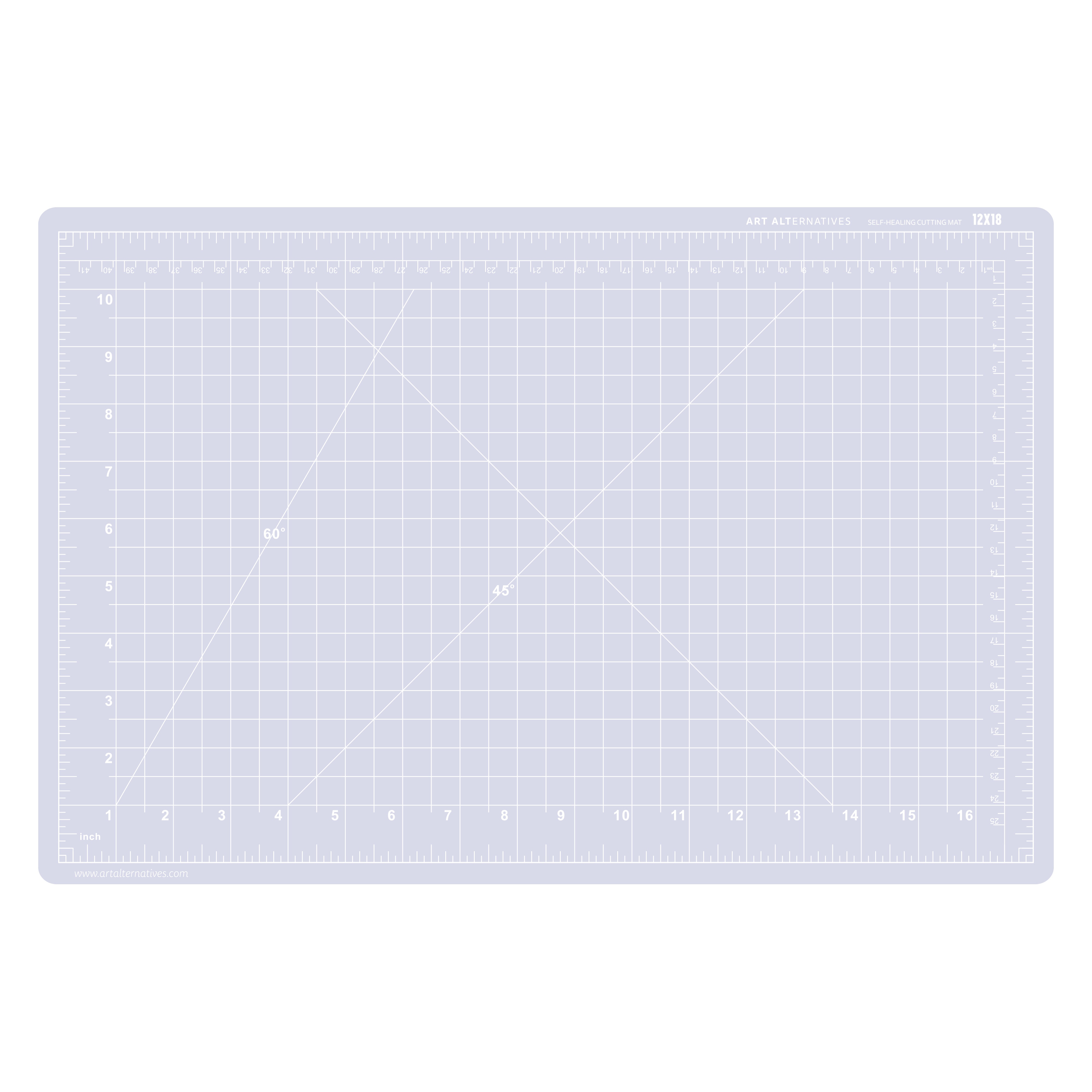 Art Alternatives Self-Healing Cutting Mat, 12" x 18", Clear