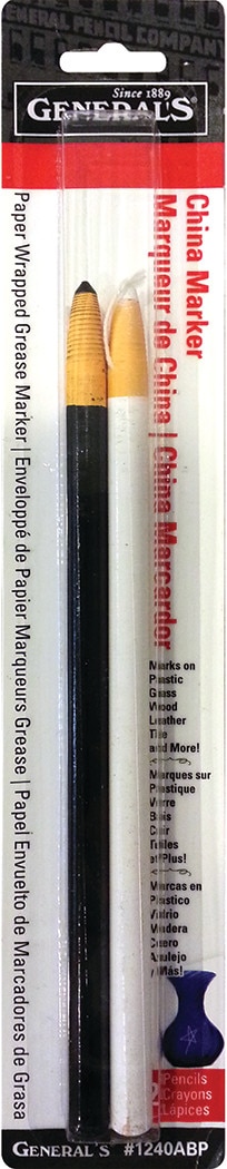 General Pencil China Marking Pencil, 2-Pack