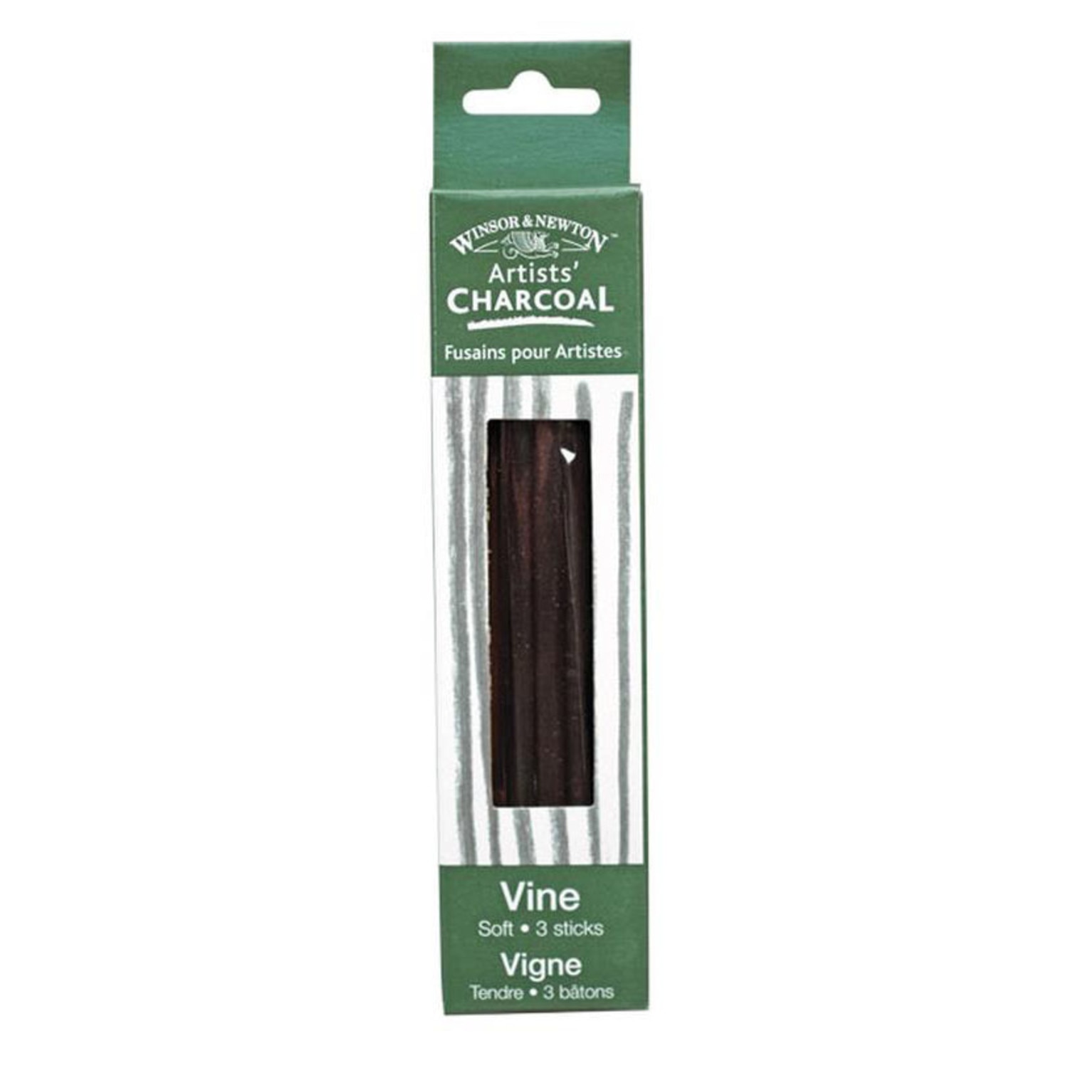 Winsor & Newton Vine Charcoal, 3/Pkg., Soft