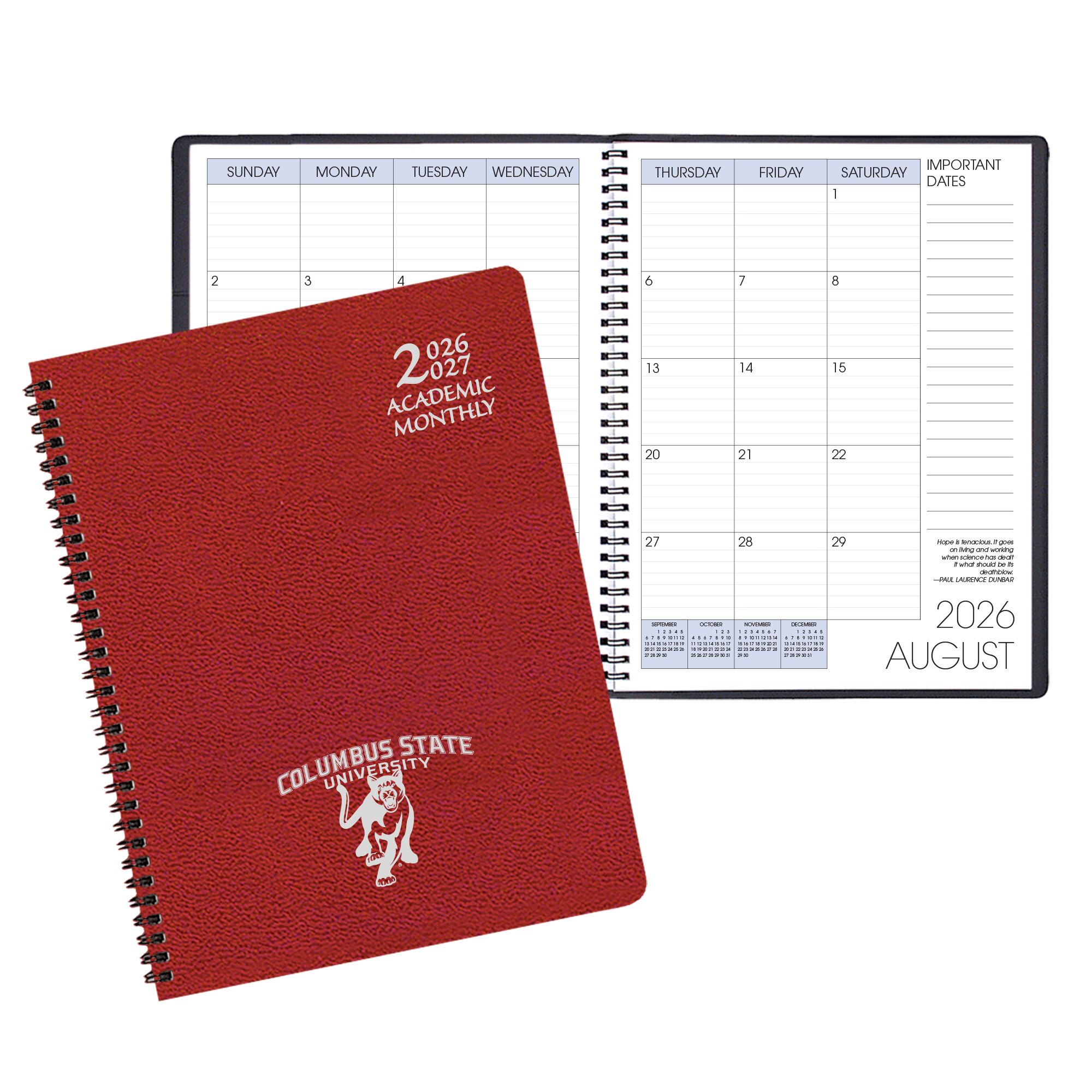 Payne '26-'27 Imprinted Academic Monthly Planner