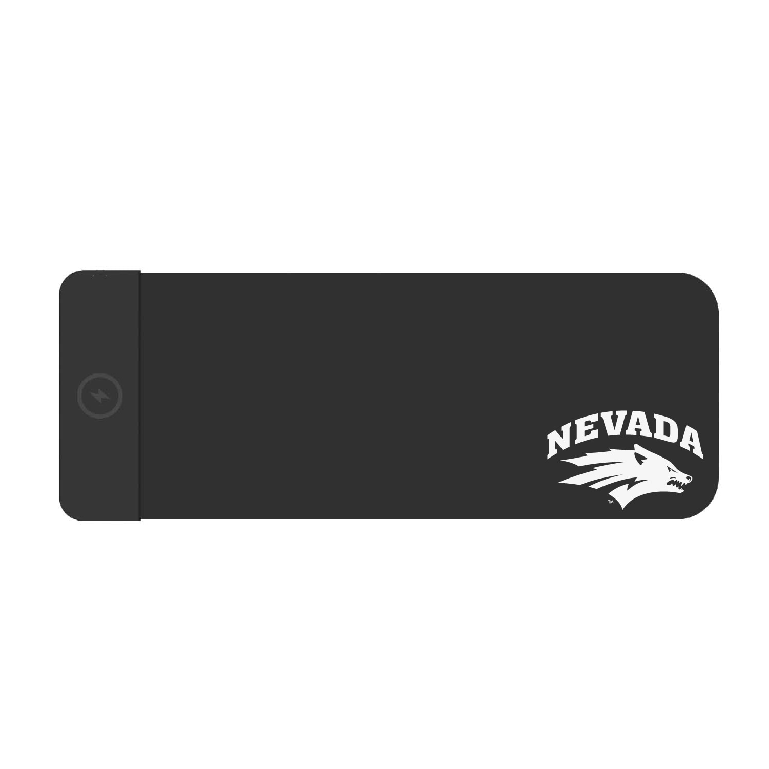 University of Nevada Cloth Wireless Charging Desk Mat, Black, Classic V1