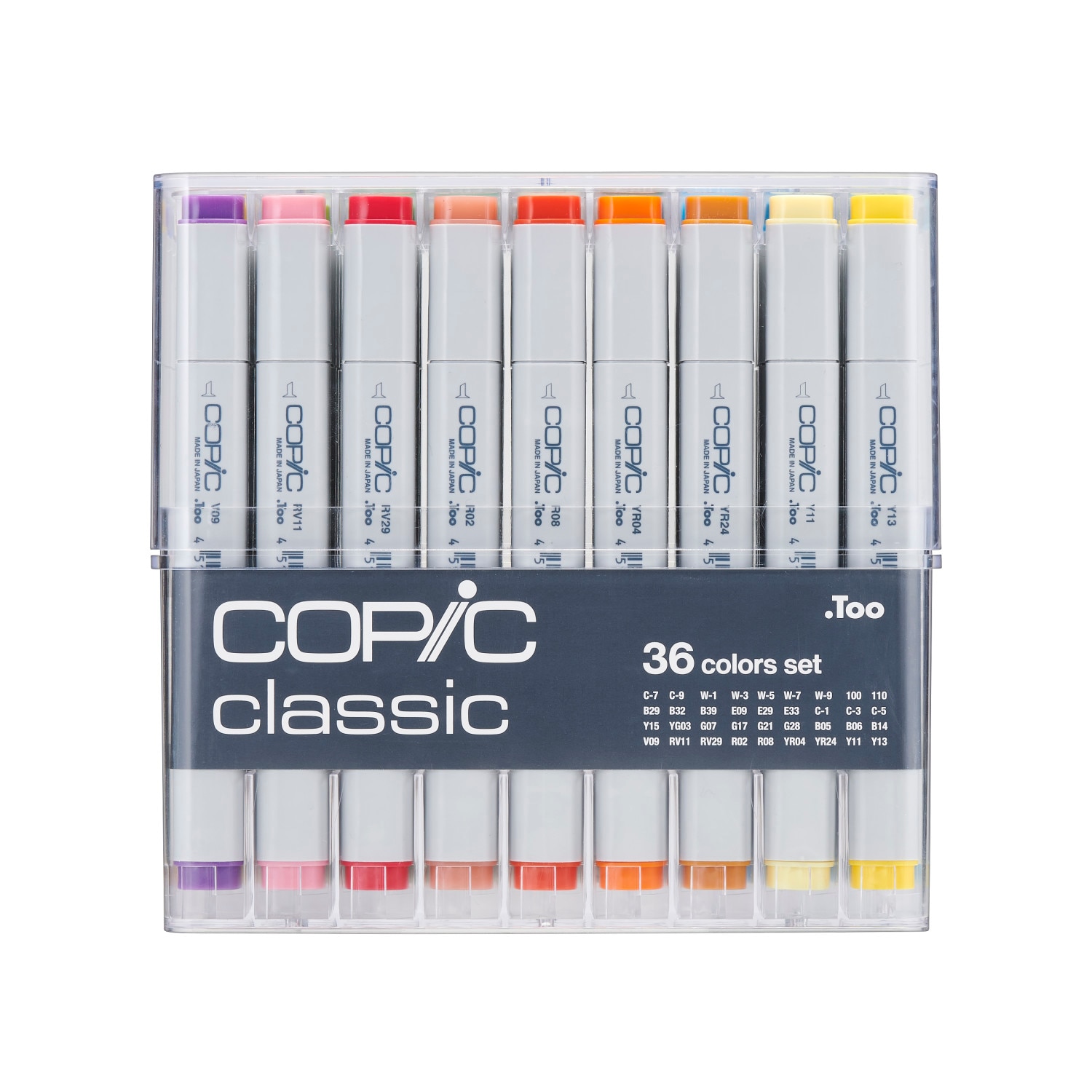 Copic Classic Marker Set, 36-Piece Set, V2