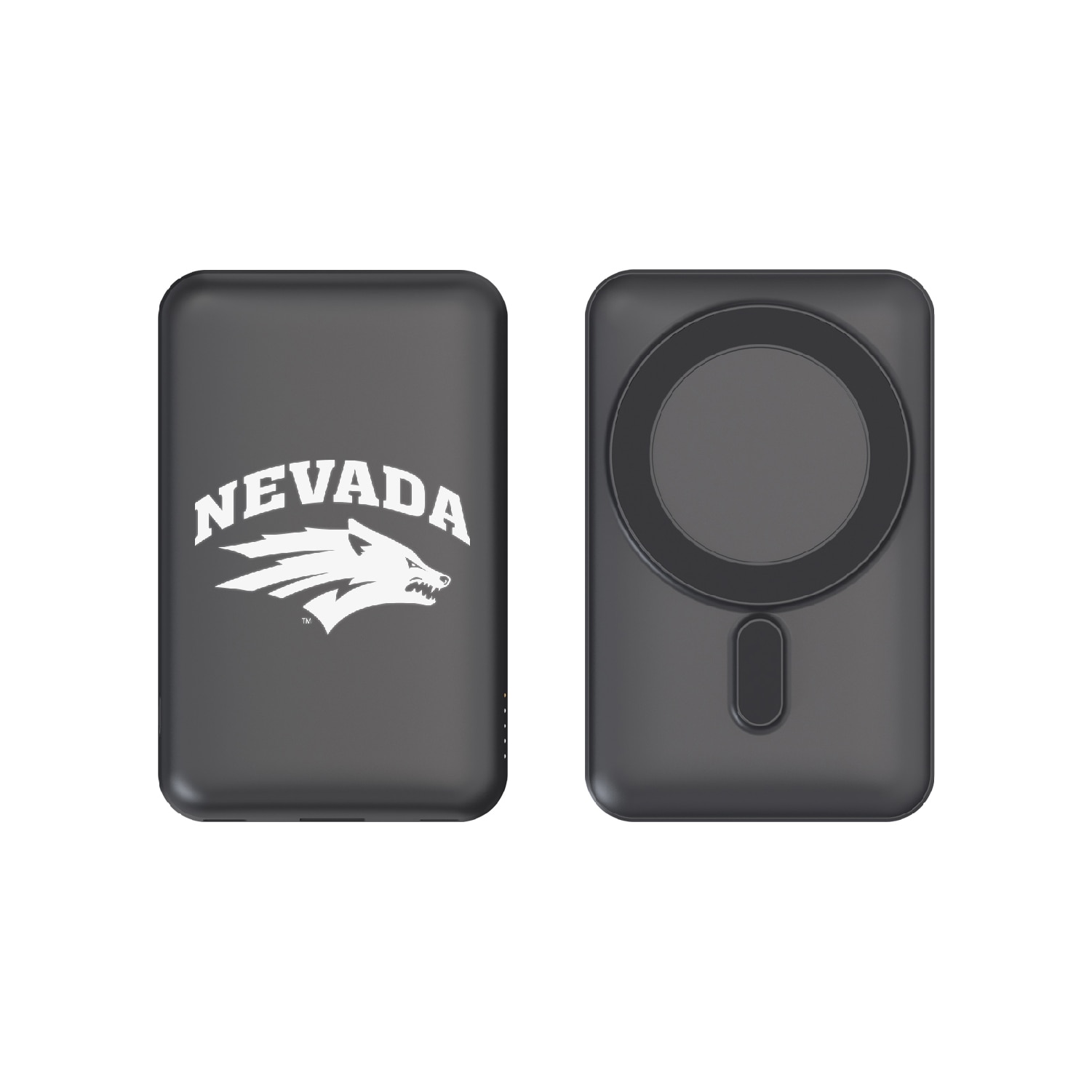 University of Nevada Mag Safe Compatible Power Bank, Black, Alumni