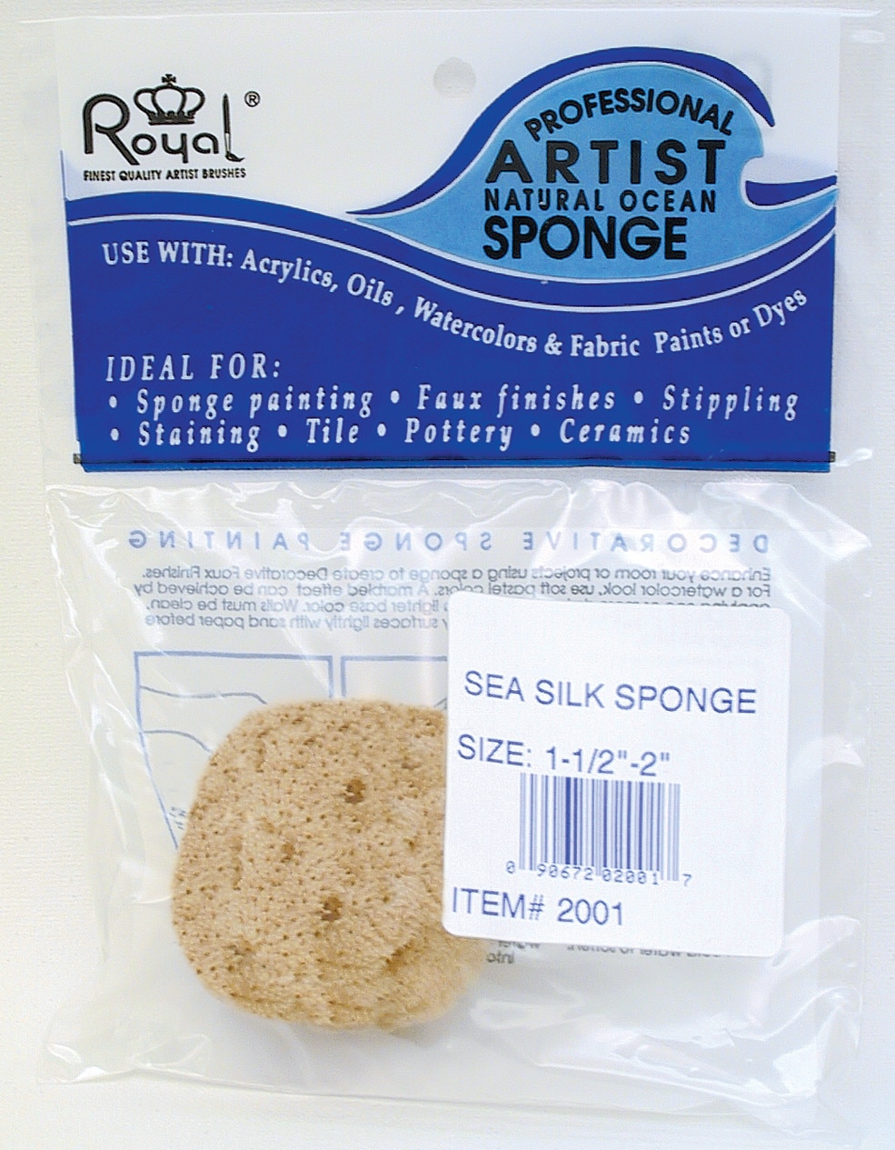 Silk Sea Sponge 1.5In -2In