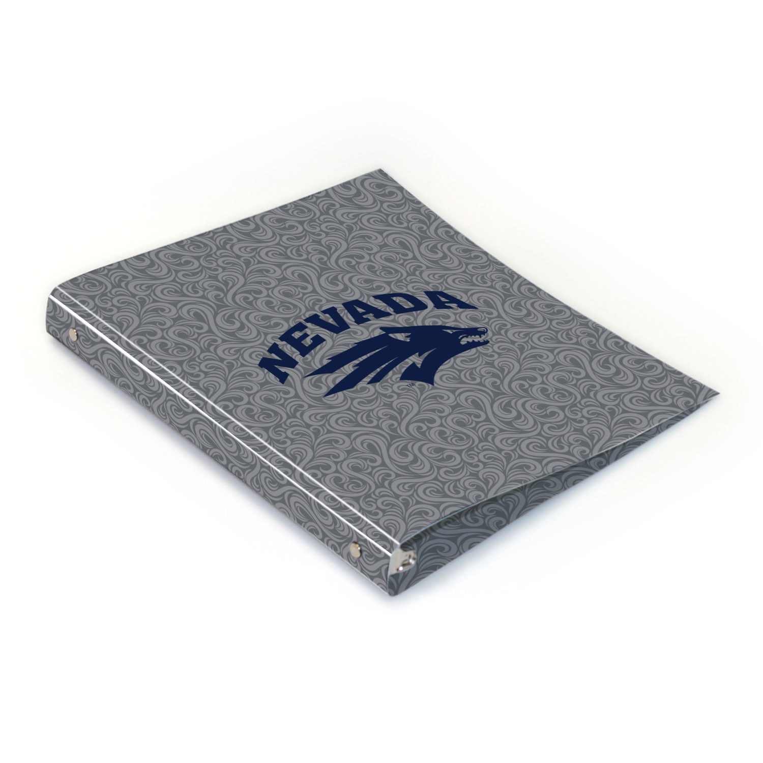 Nevada Wolfpack Full Color 2 sided Imprinted Flexible 1" Logo 2 Binder 10.5" x 11.5"