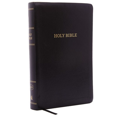 KJV  Reference Bible  Personal Size Giant Print  Leather-Look  Black  Red Letter Edition