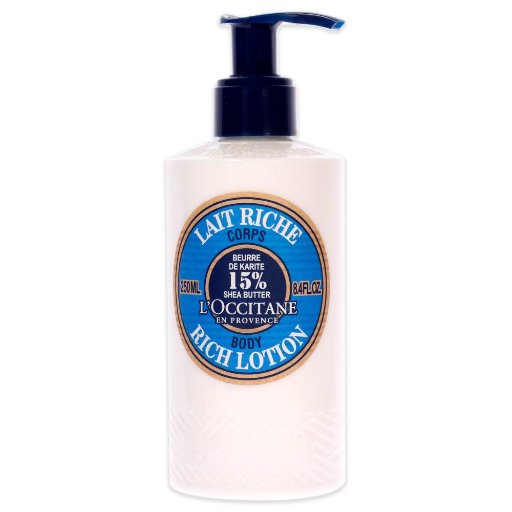 Shea Butter Rich Body Lotion by LOccitane for Unisex - 8.4 oz Body Lotion