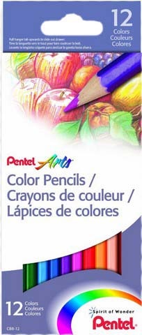 12CT PENTEL ARTS COLOR PENCILS