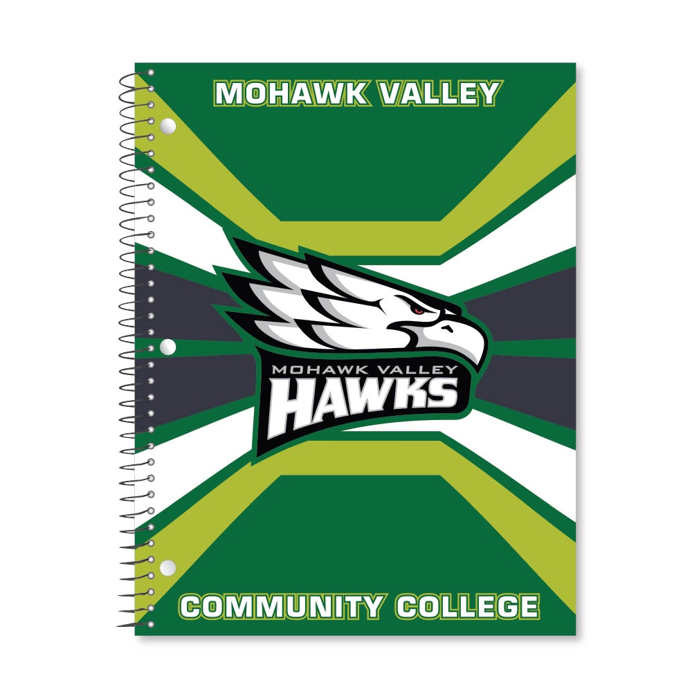 Digi Color Warp 1 Subject 11"x8.5" 70 Count College Ruled Spiral Notebook