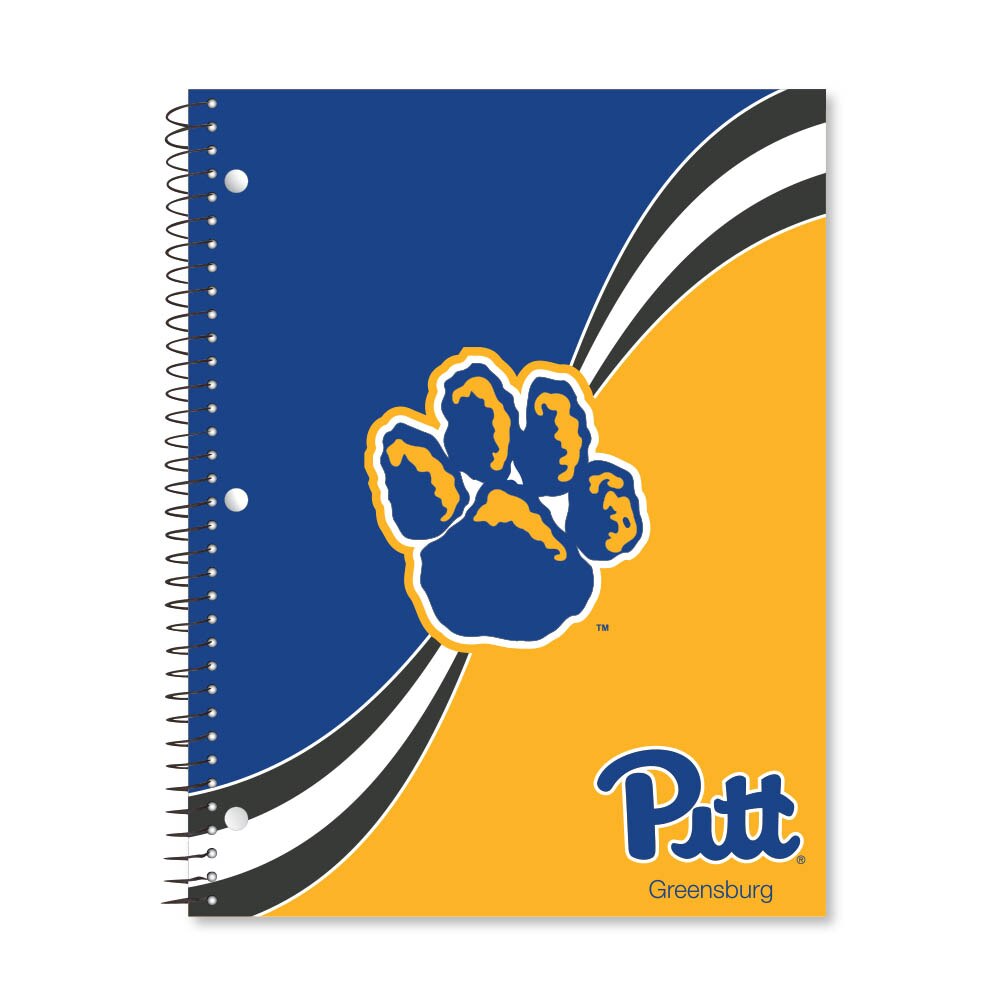 Digi Curve Divide 1 Subject 11"x8.5" 70 Count College Ruled Spiral Notebook