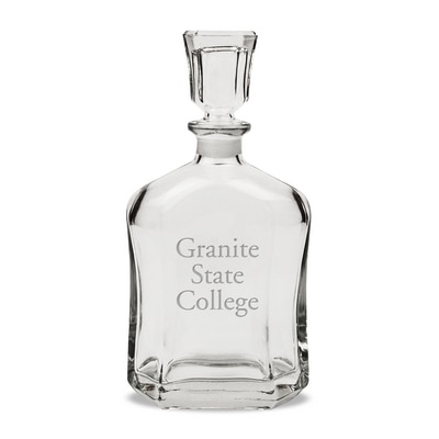 Granite State College Whisky Decanter