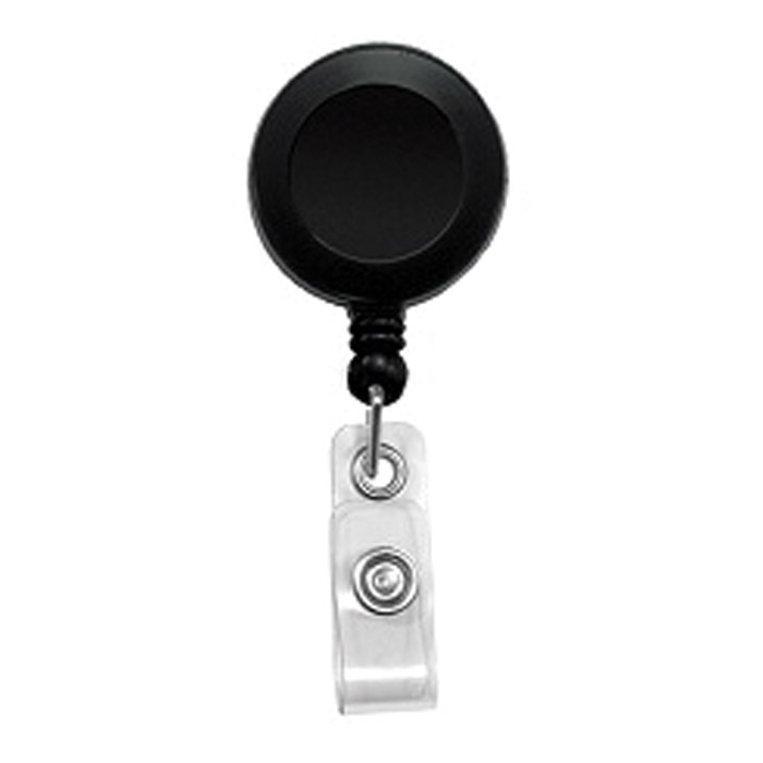 Solid Color Retractable Badge Reel with Swivel Clip