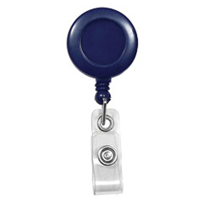 Solid Color Retractable Badge Reel with Swivel Clip