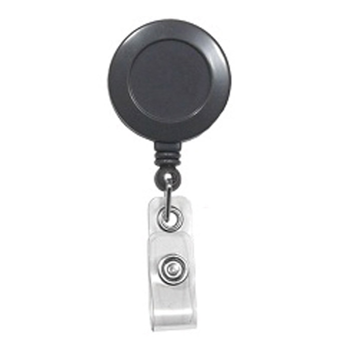 Solid Color Retractable Badge Reel with Swivel Clip