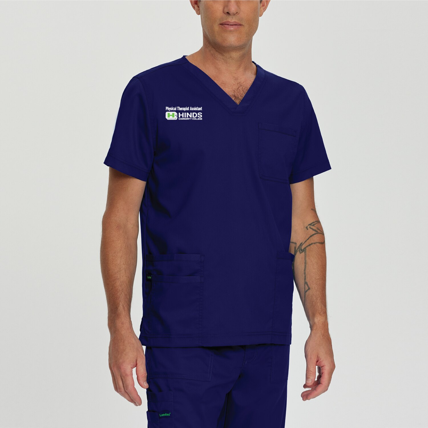 Men's 4 Pocket V-Neck Scrub Top