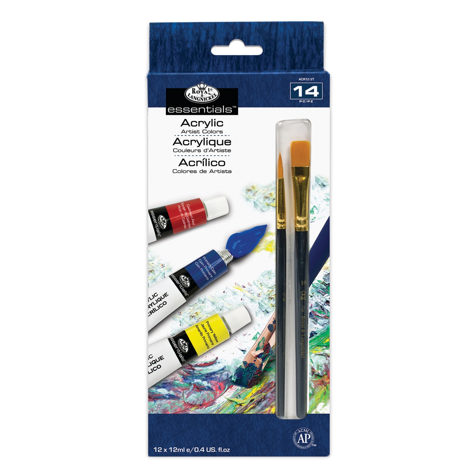 Royal Brush Acrylic Artist Paint Set, 12-Colors