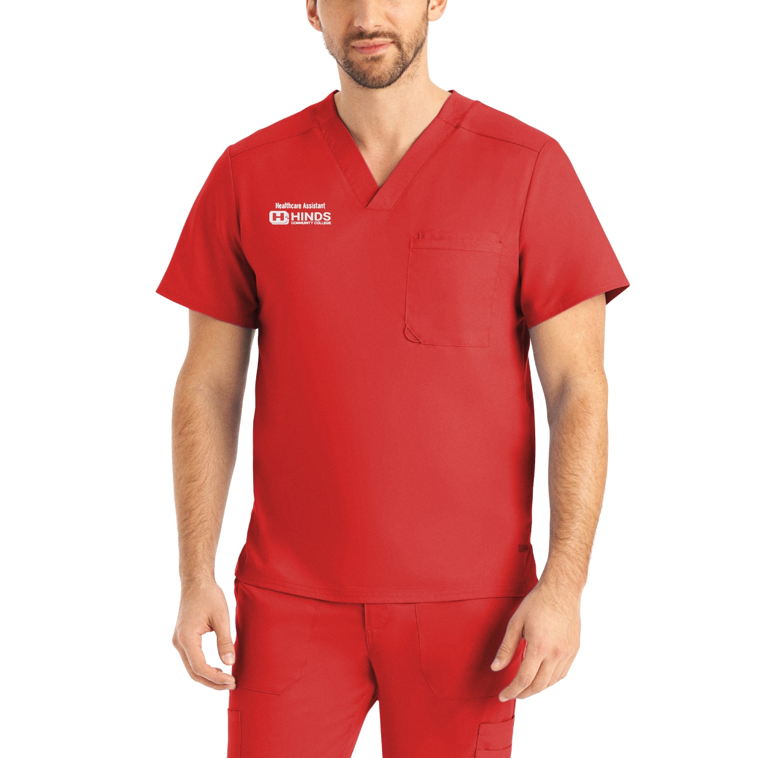 ProFlex Mens 2-Pocket V-Neck Scrub Top (LT108 Logoed)