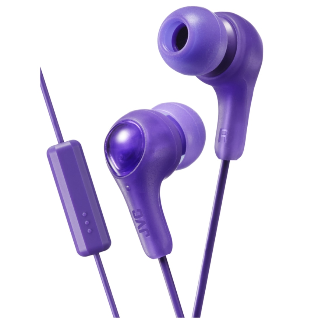 JVC Wired GUMY Plus in Ear Headphones- Violet