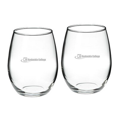 Kaskaskia Stemless Wine Glass 2-Pack