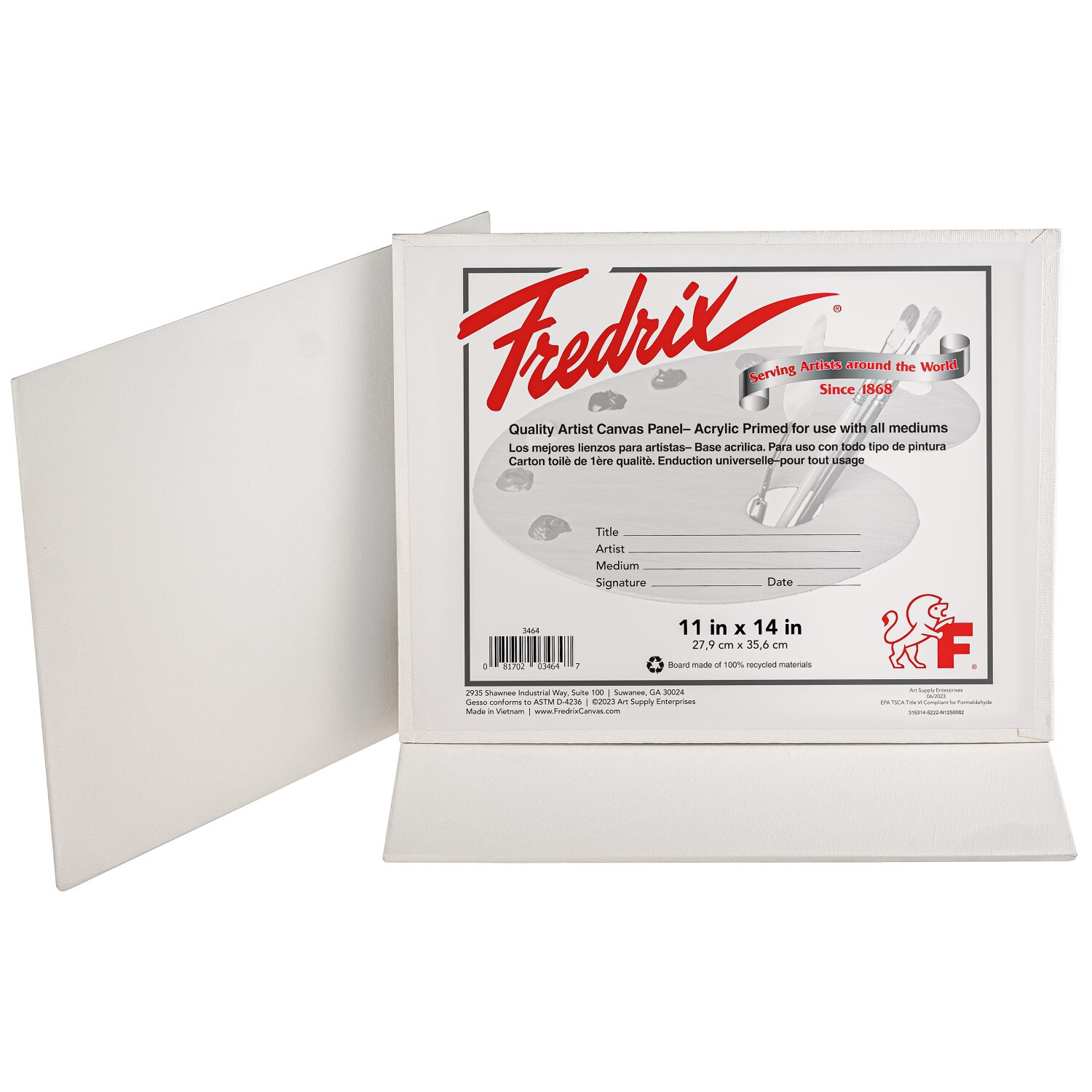 Canvas Panel Fredrix (3Pk)