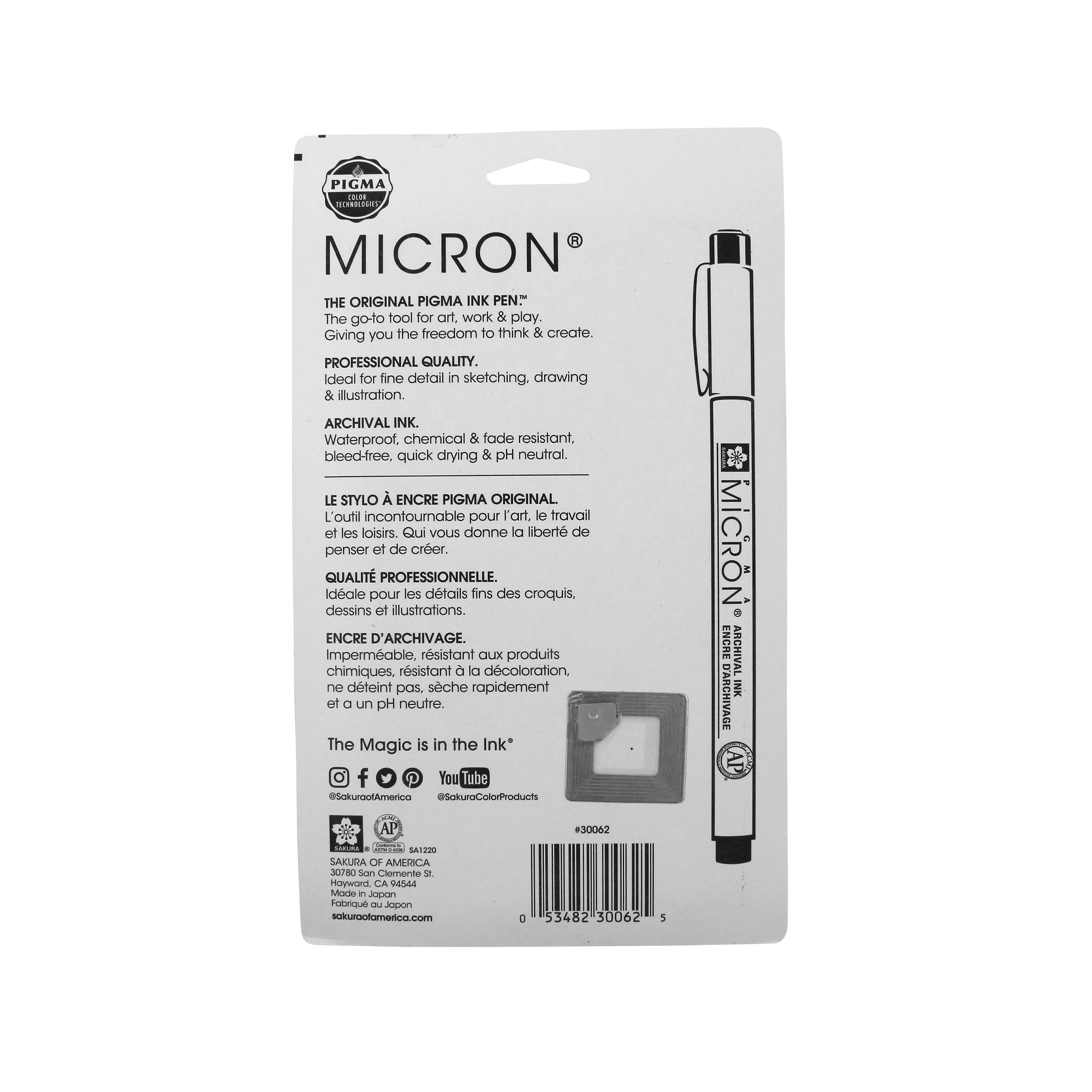 PIGMA MICRON BLK ST/6