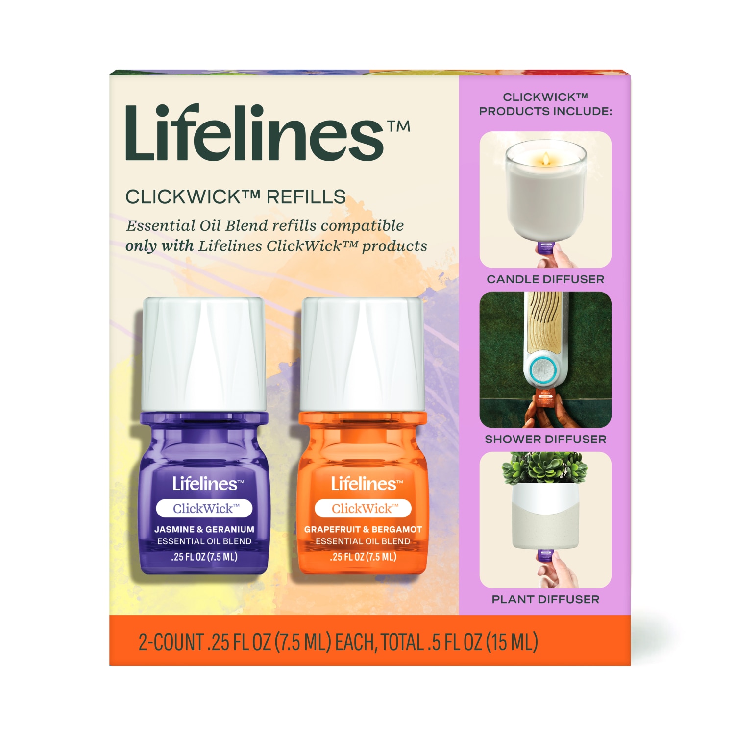 Lifelines Blends ClickWick Refills-2pk