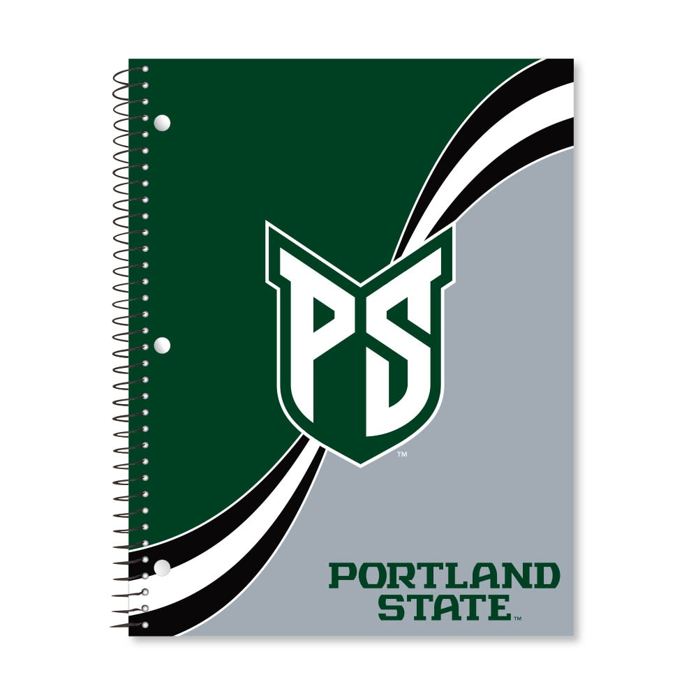 Digi Curve Divide 1 Subject 11"x8.5" 70 Count College Ruled Spiral Notebook