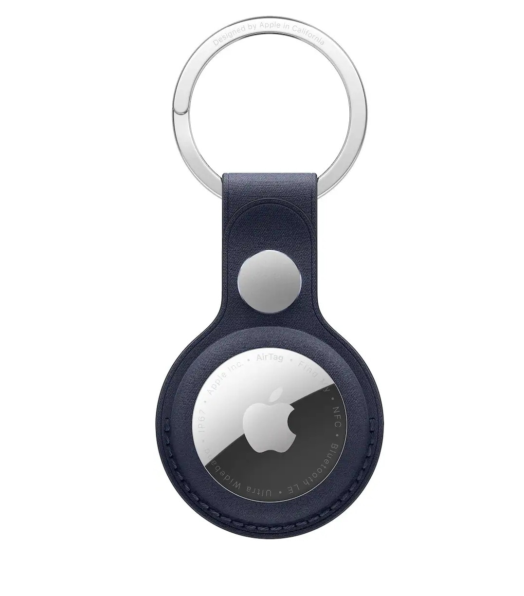 AirTag FineWoven Key Ring - Navy