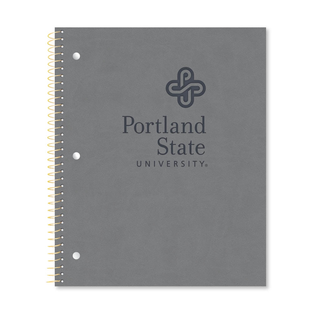 Roaring Premium 1 Subject Notebook 8.5x11 College Ruled 20lb Paper Impressions Leatherette Burnish Cover