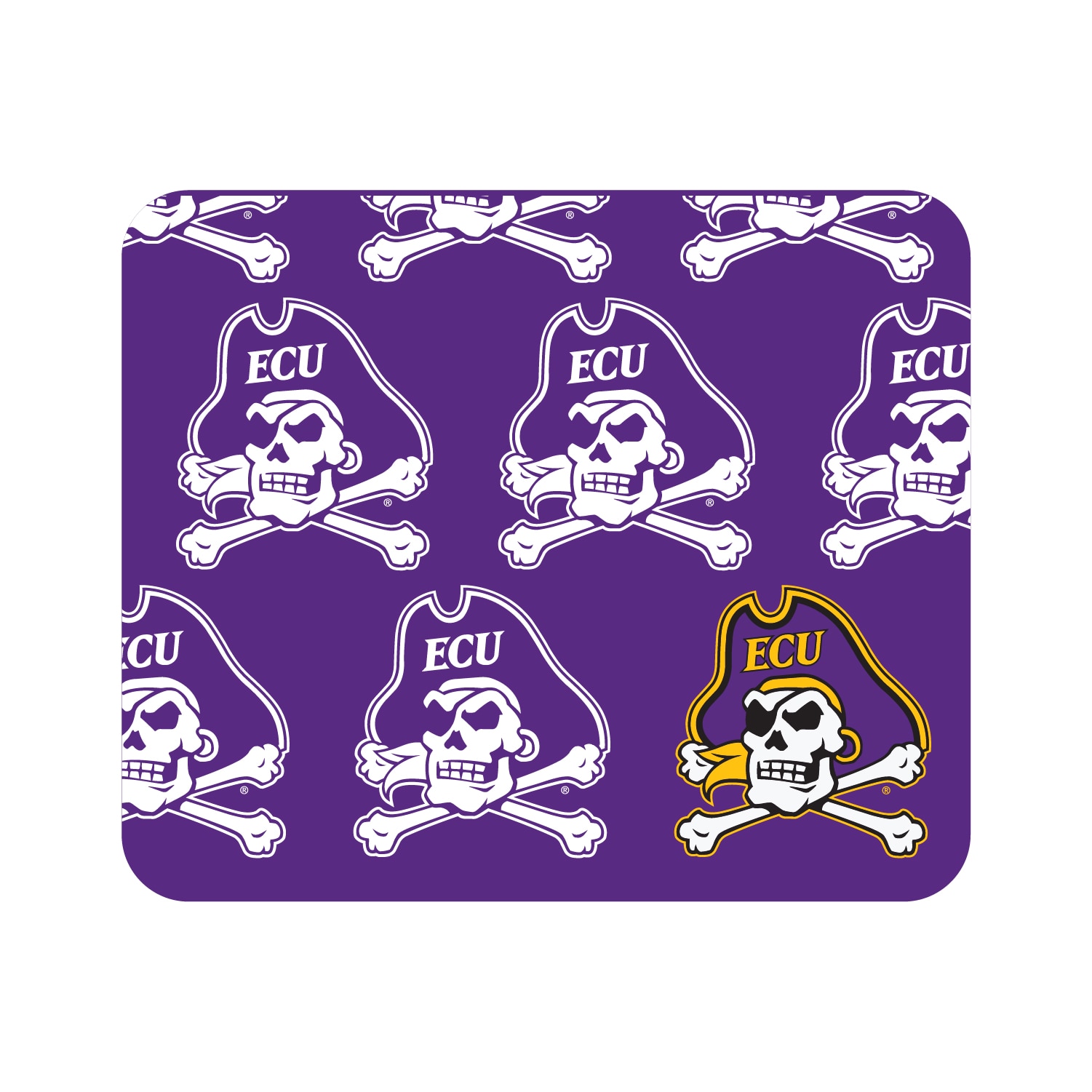 East Carolina University - Mousepad, Mascot Repeat