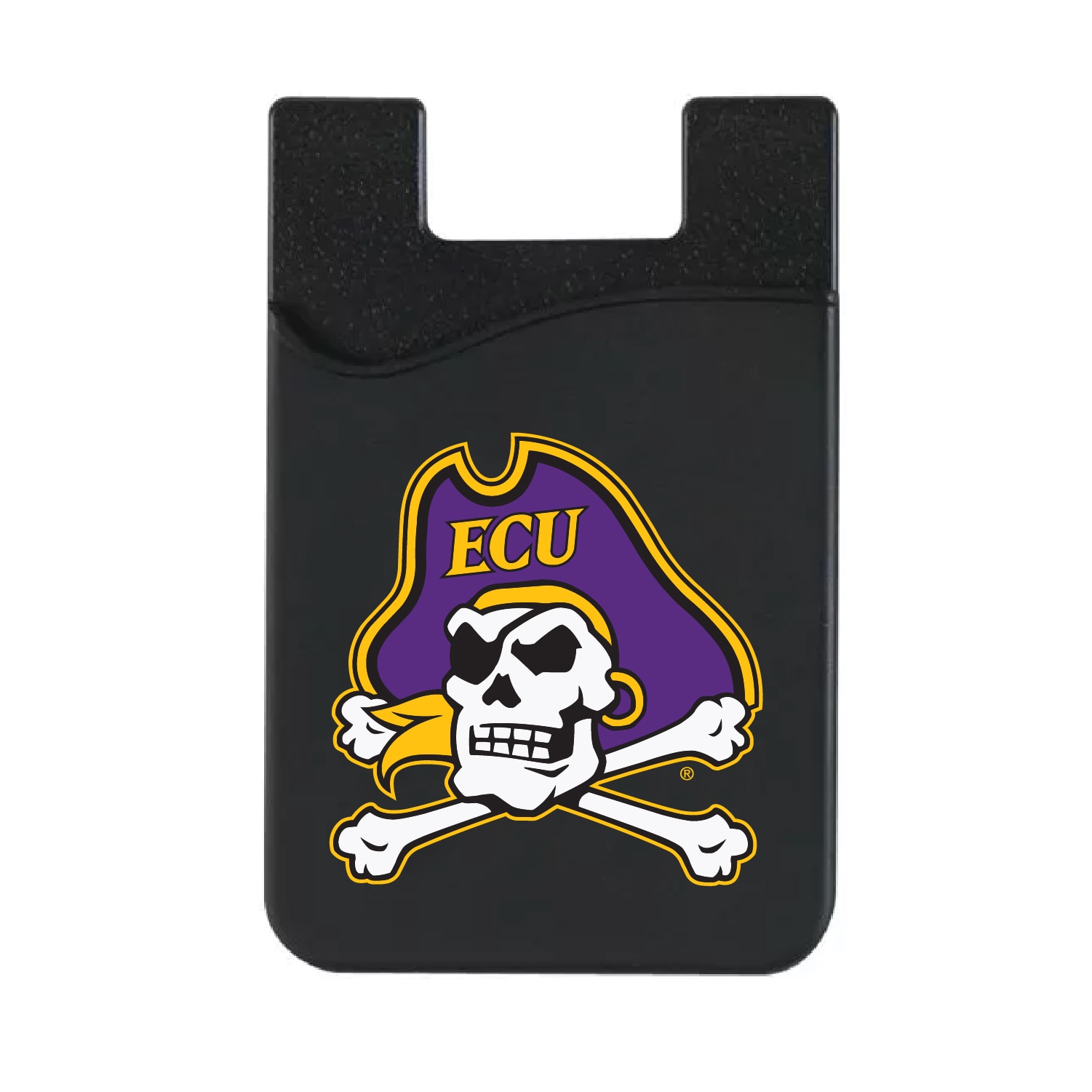 East Carolina University - Black Leather Wallet Sleeve (Top Load), Classic