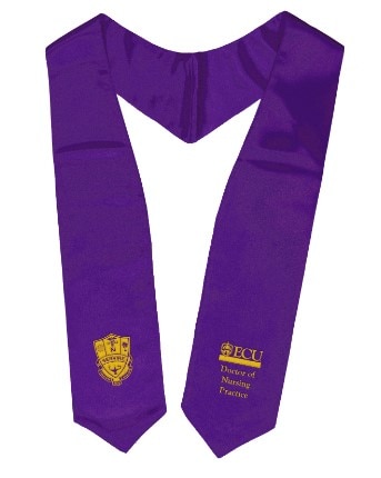 EAST CAROLINA OH SATIN STOLE CLASSIC  Purple