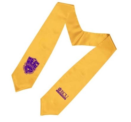 EAST CAROLINA OH SATIN STOLE CLASSIC  REAL GOLD