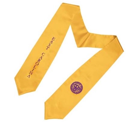 EAST CAROLINA OH SATIN STOLE MID CLASSIC  REAL GOLD