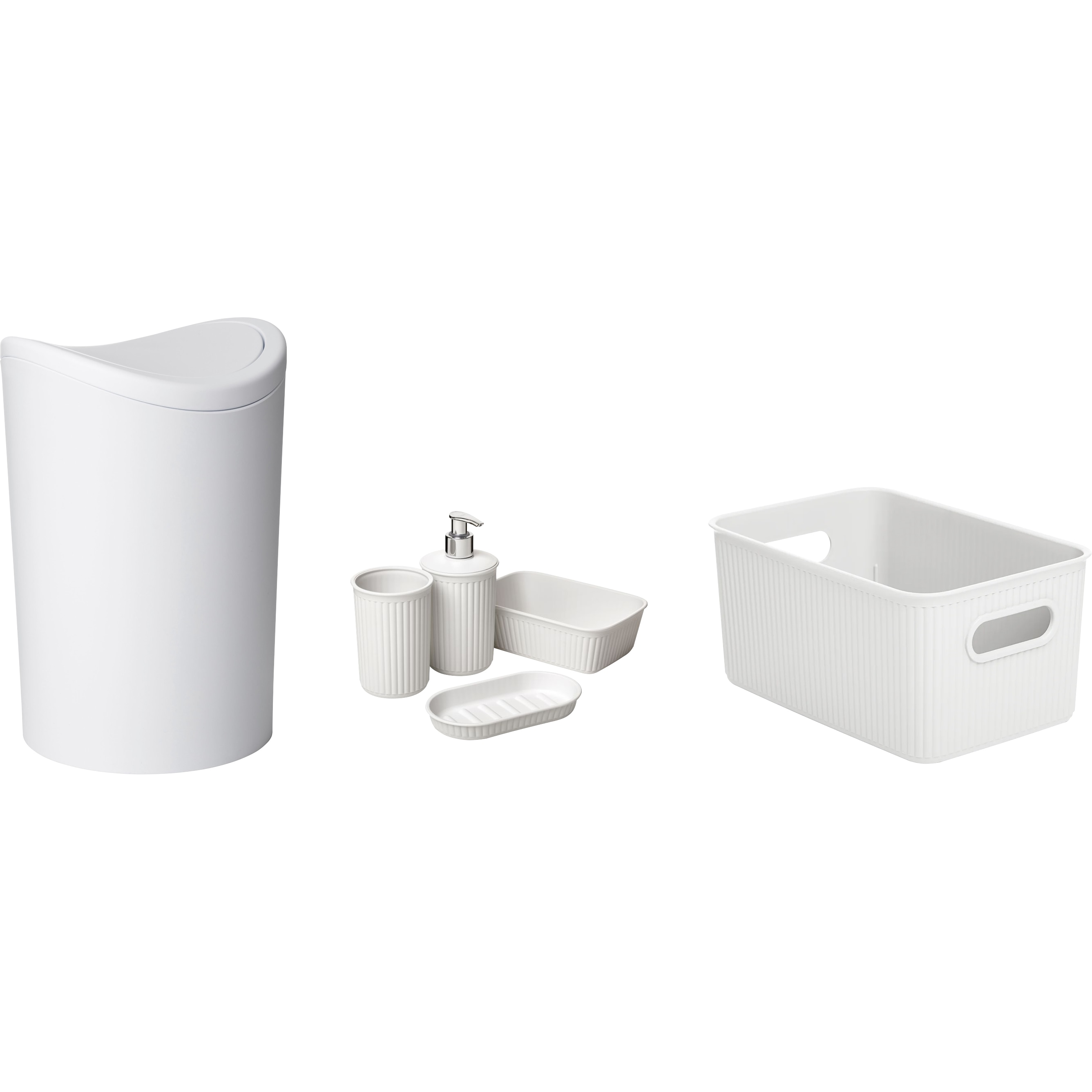 White Bathroom Bundle Kit
