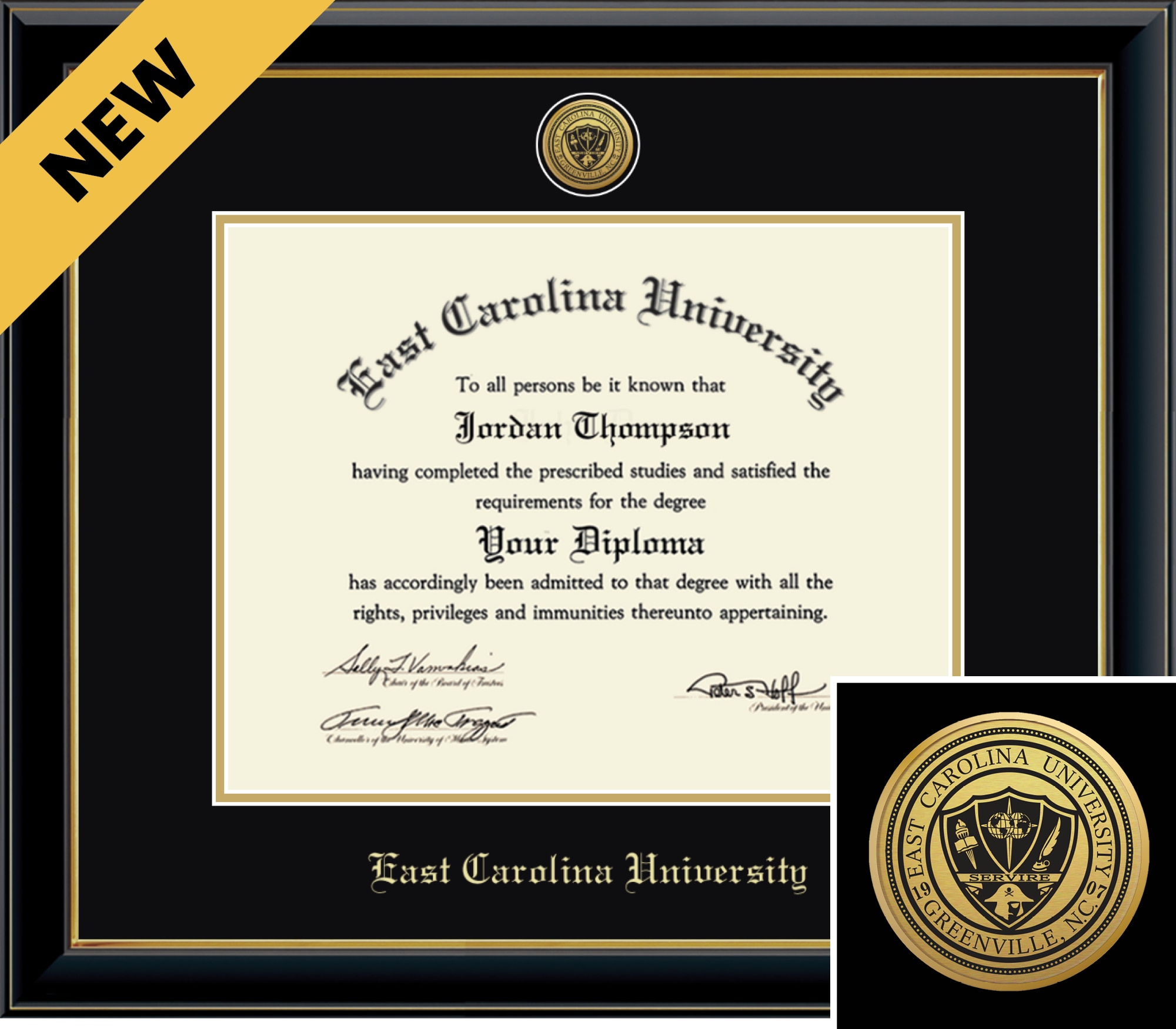 Church Hill Classics Onyx 11x14 Black Diploma Frame