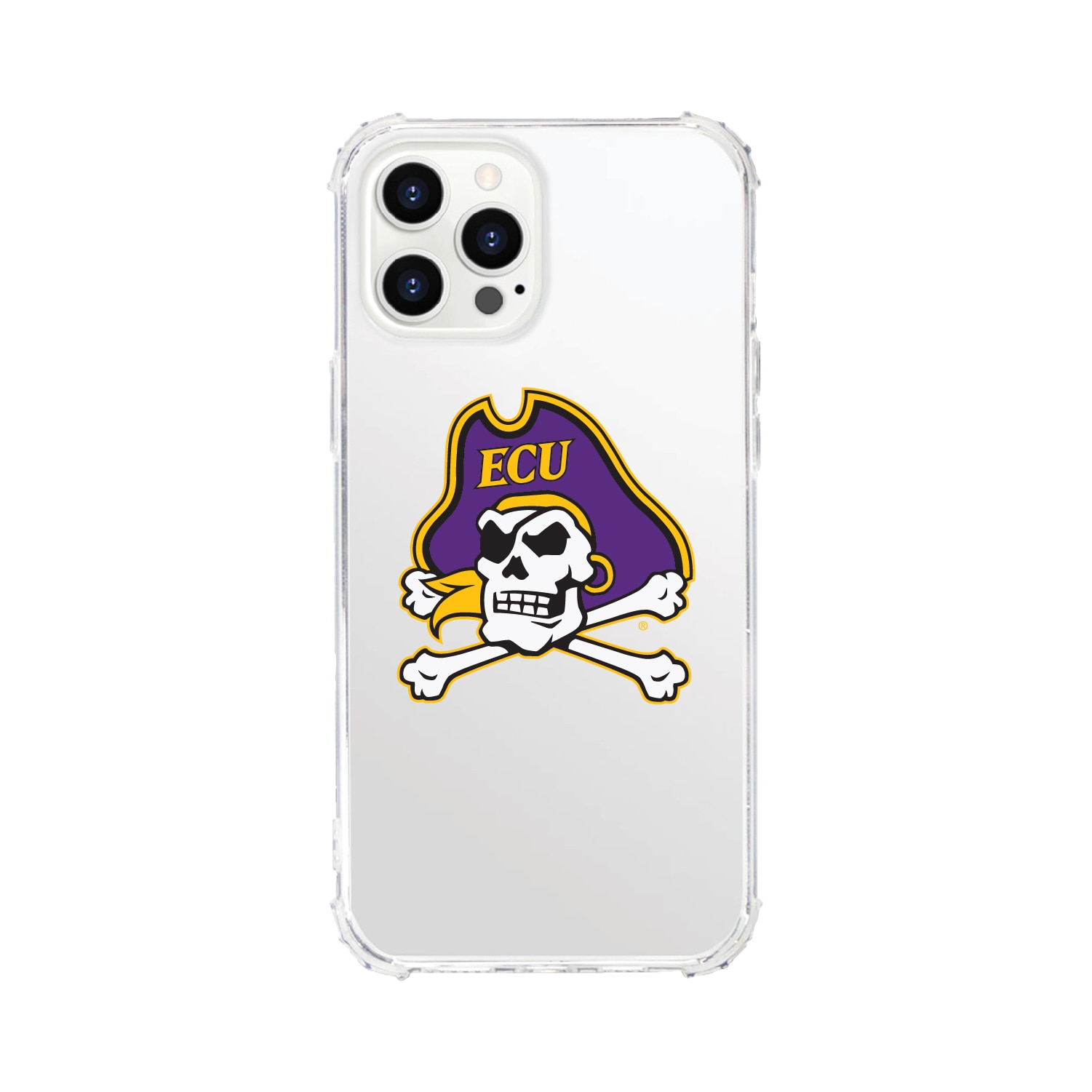 East Carolina University-Clear Tough Edge Phone Case, Classic - iPhone 15 Plus