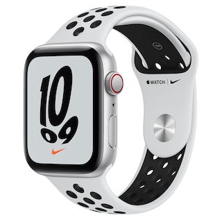 Apple Watch Nike SE GPS + Cellular 44mm Silver Aluminum Case with Pure  Platinum/Black Nike Sport Band - Regular | Dowdy Student Stores