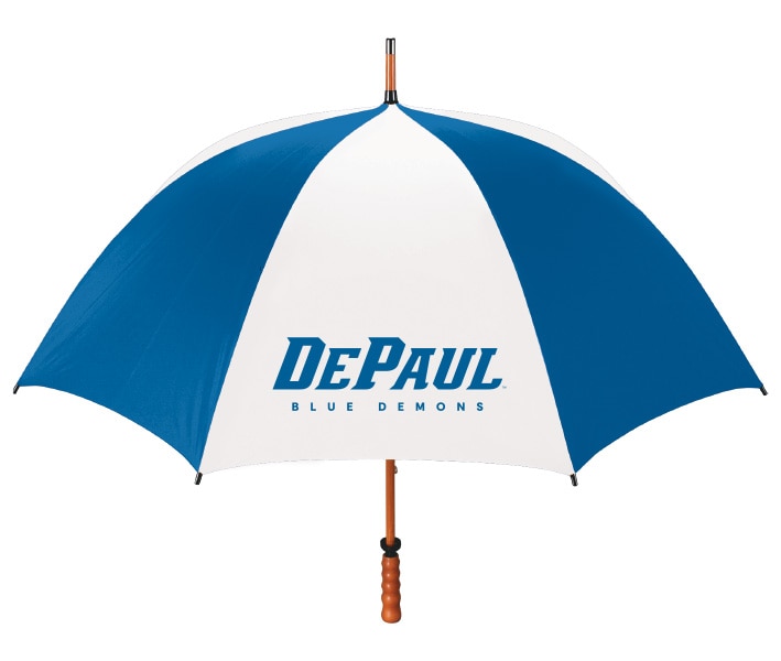 DePaul Blue Demons "The Eagle" Sporty Wood Shaft Golf Umbrella 62"