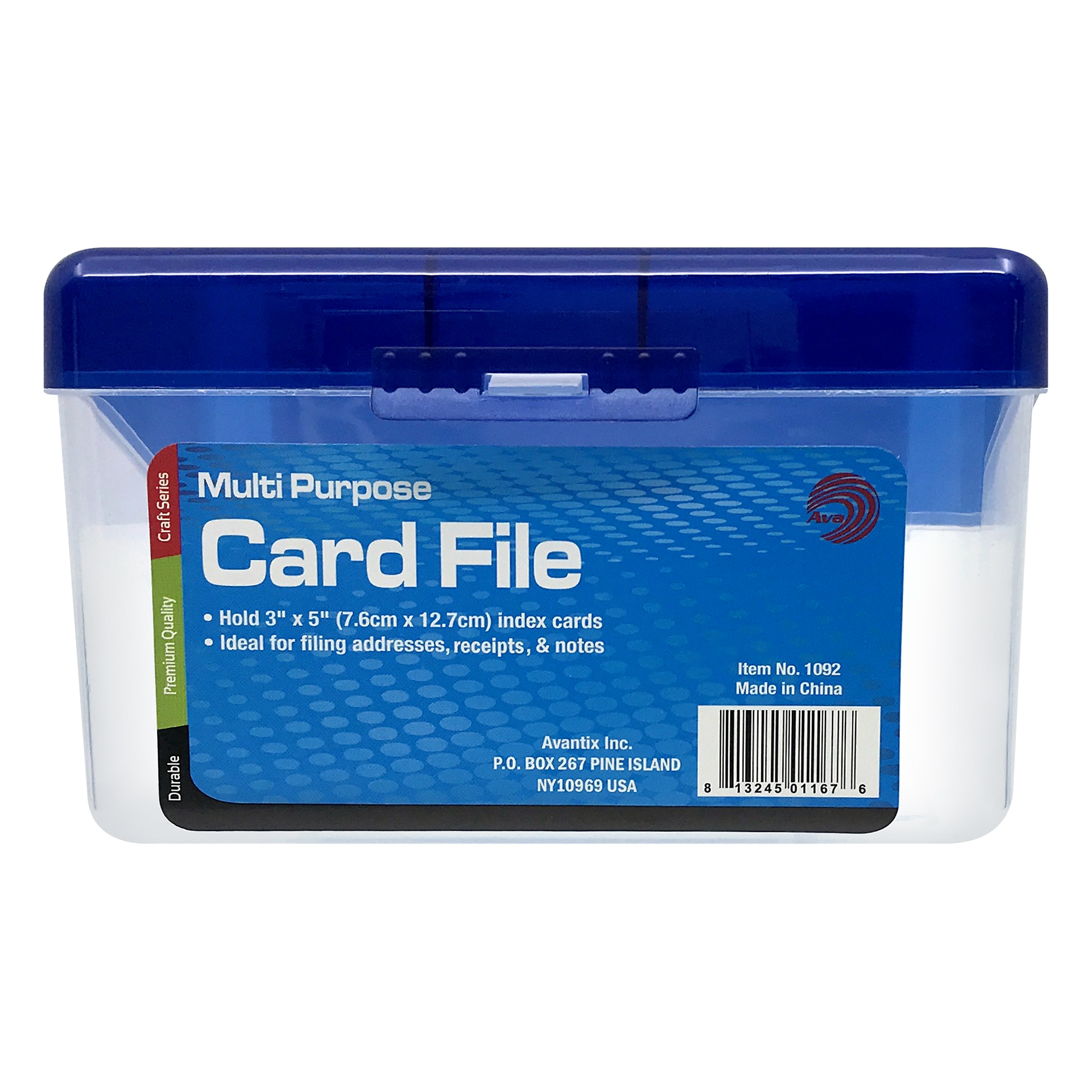 3X5 File Box Assorted Colors