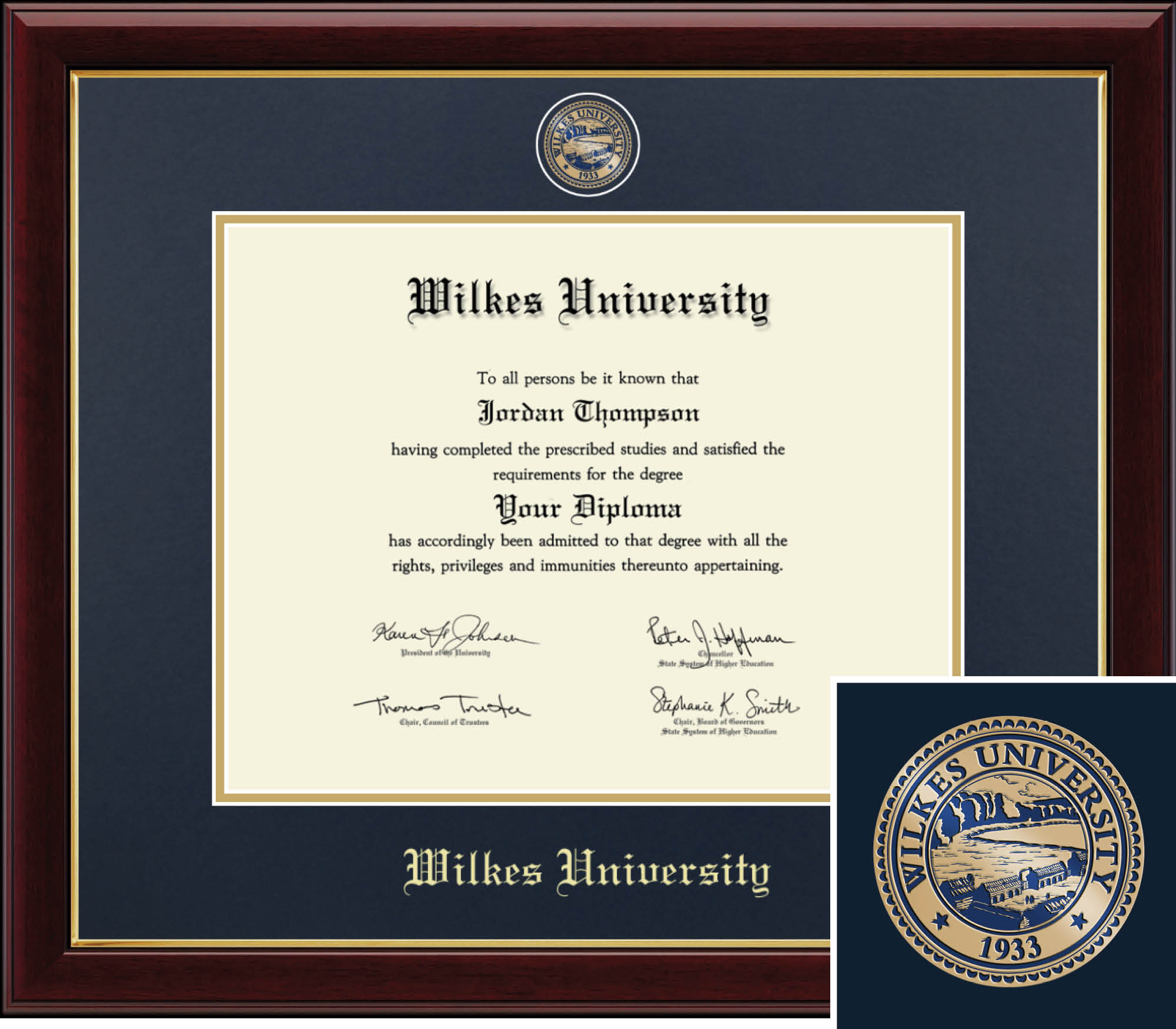 Church Hill Classics Masterpiece 11x14 Cherry Diploma Frame